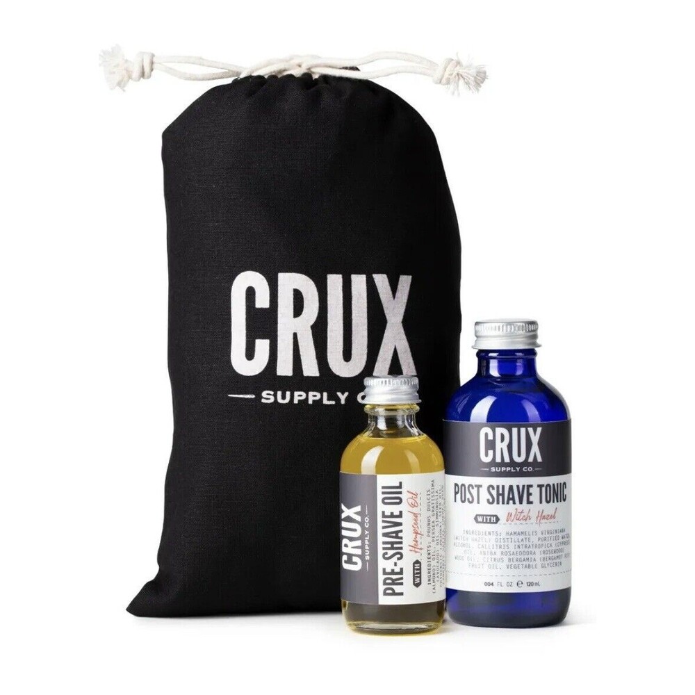 CRUX Supply Co Shaving Duo - Pre-Shave Oil & Post Shave Tonic